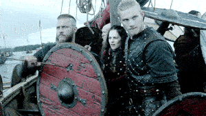 Tribu vikingos en el mismo barco